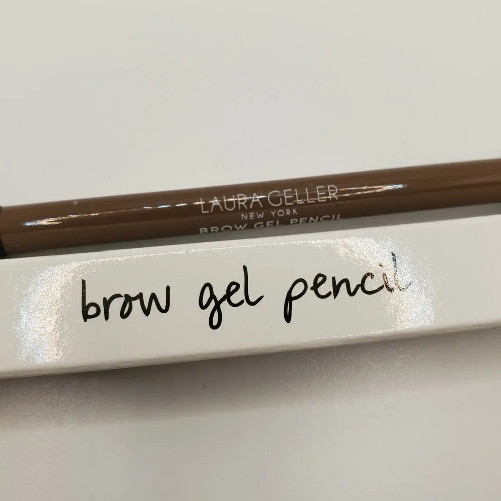 🌈 Laura Geller Brow Gel Pencil + Built in Sharpener Brush in Charcoal BNIB - Picture 7 of 16